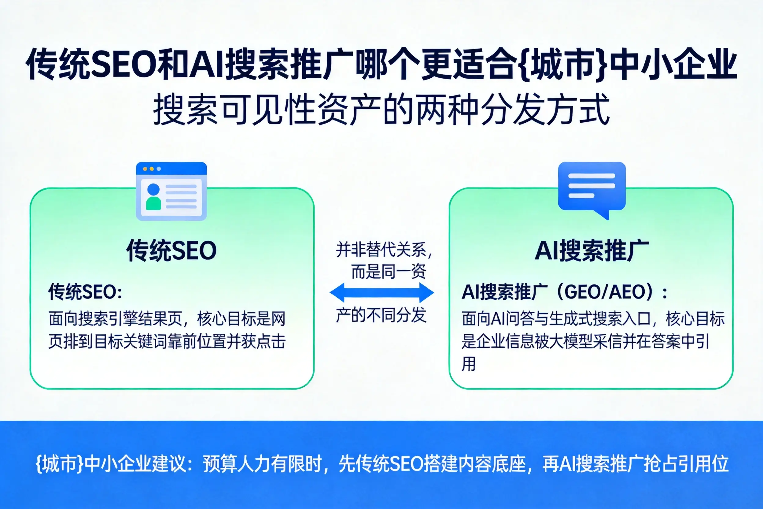 传统SEO和AI搜索推广哪个更适合荆州中小企业